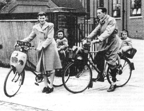 Doris & Fred with their Cymota cycles