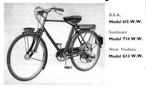 BSA cyclemotor bicycle