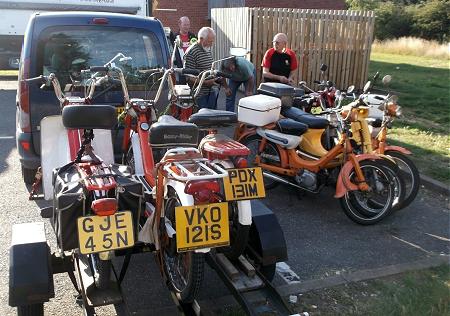 The bikes were chained together