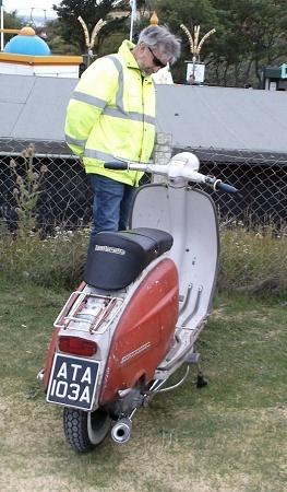 Touring the Island on an unrestored scooter