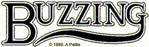 Buzzing logo ©1989, A Pattle