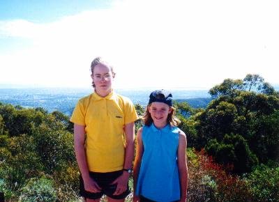 On top of Mount Lofty.