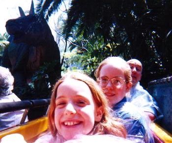 Before we got soaked on Jurassic Park.