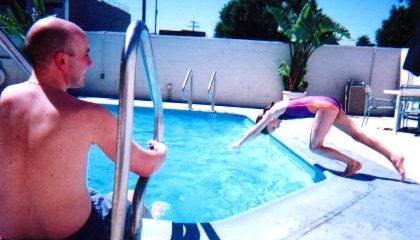 Mels cools off.
