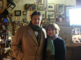 Tim Wonnacott and Hilary Burroughs (proprietor) at The Antiques Warehouse
