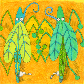 Interlocking Inflatable Insects