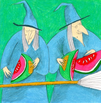 Weird Witches Wiping Watermelons