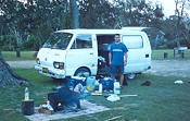 Photo of Ric with our van