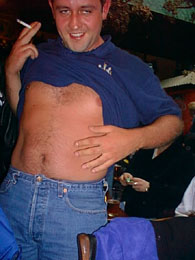 Gavs friend reckons he's got the best belly