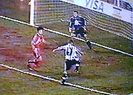 Shearer looked to be having a quiet game.