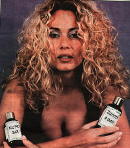 Lisa in her new job, getting her tits out for the boys