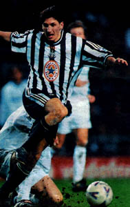 Silvio Maric playing up front against Spurs.