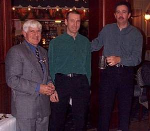 Peter Byrne and Dave Lethbridge, joint Clubmen of the Year