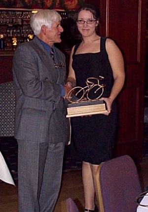 Nickie Byrne, winner of the Byrne Trophy (hmm..!)