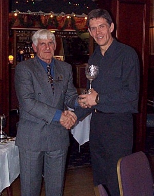 Peter Kay, winner of the Barnston 50, Bill Jones Shield, Brobyn Cup, Homer Trophy AND Johnson Cup