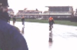 Crossing the finish line