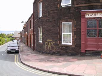 Opposite the castle, Carlisle.  Photographed June 2001