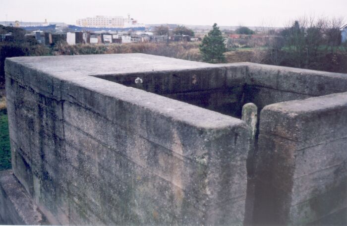 Barrow Dock railway embankment pill-box type F/W23.