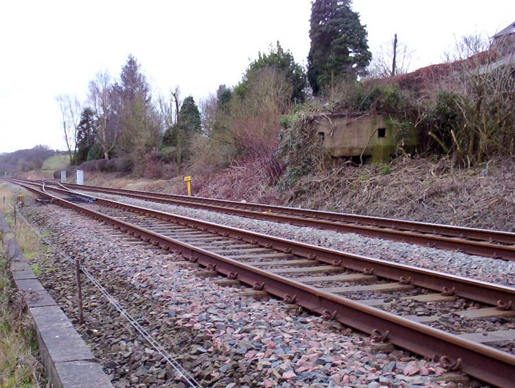 View looking up the tracks