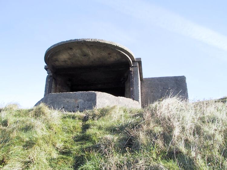 Searchlight emplacement, Earnse Point, near North Scale.