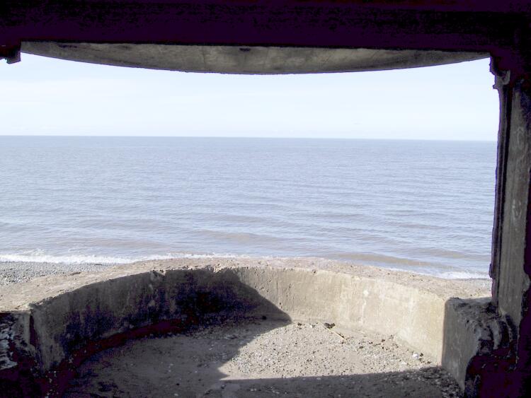 Searchlight emplacement, Earnse Point, near North Scale.