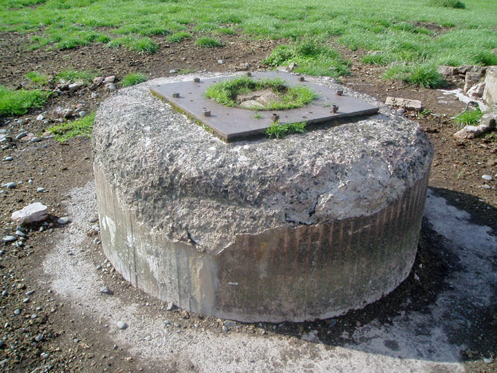 Mossband anti-aircraft gun holdfast?  Photograph © Philip Tuer 2006.