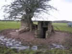 Air-raid shelter, outside, front.