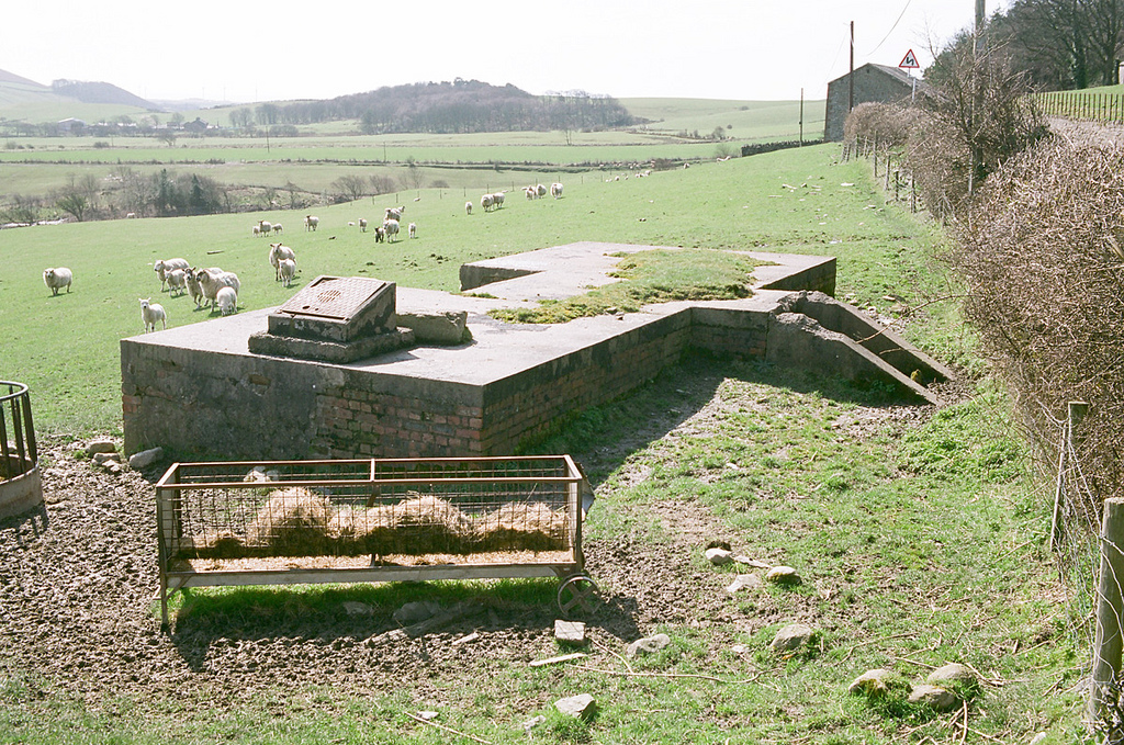 Whicham valley control bunker, general view looking west.
