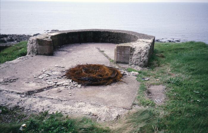 Remains of the south searchlight position.