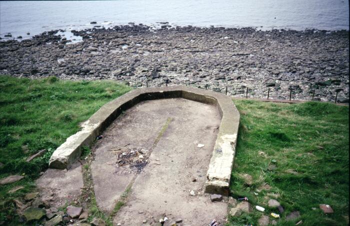 Remains of the north searchlight position.