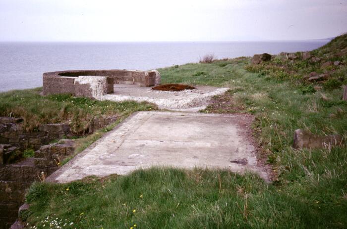Remains of the south searchlight & watch-shelter.