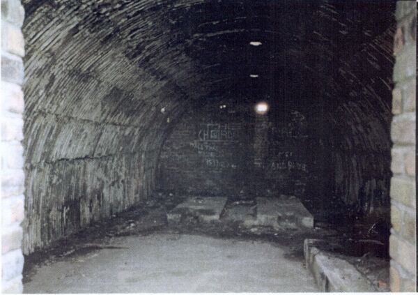 Inside the generator bunker.