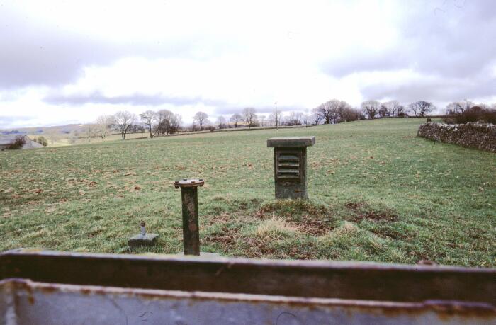 Looking out from the top of the hatch.