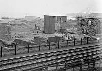 Remains of old ironworks prior to work on the Magnesite plant, 16th July 1940.