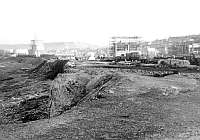 View from the shore-line on the old slag-bank, December 12th 1940.