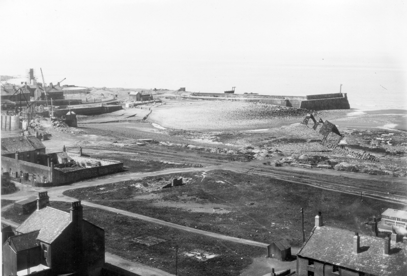Harrington harbour from above the railway line, 15th May 1941.