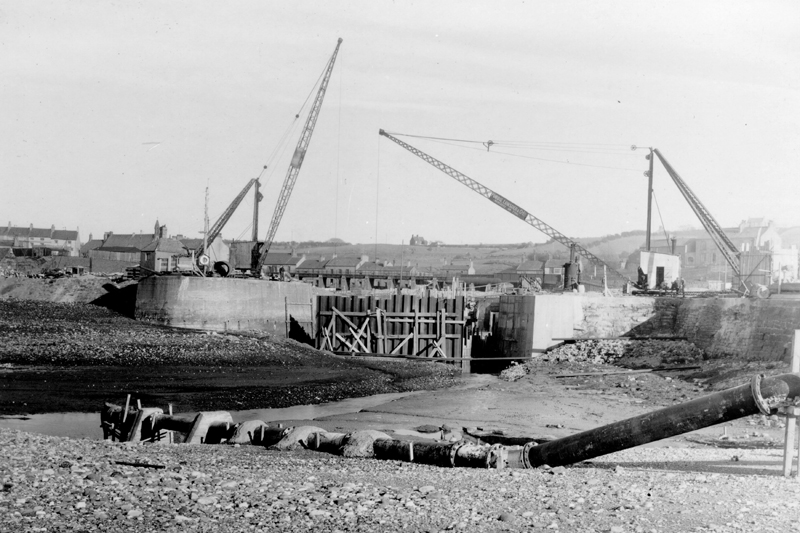 Harrington harbour.  Used as a seawater pumping-station, 13th March 1941.