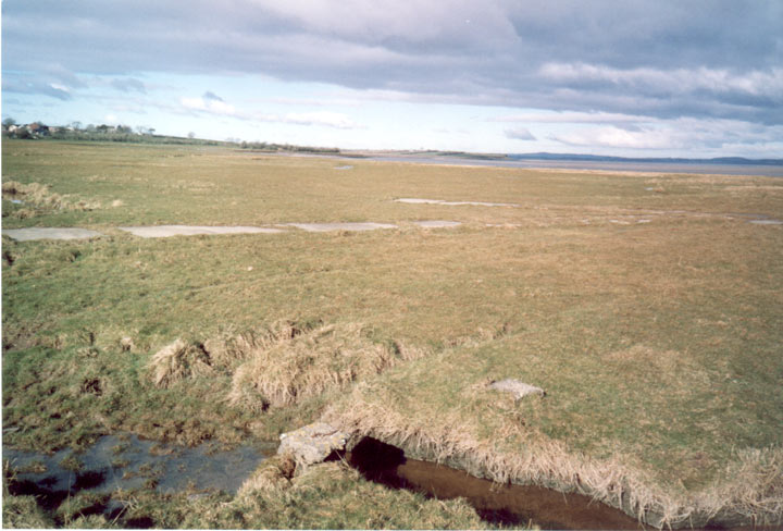 Burgh range bombing arrow showing concrete blocks.