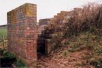 Close-up of blast-wall.