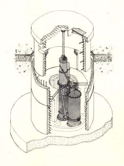 Cut-away 
drawing of a PH fort.