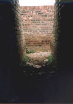 Lobby looking out toward blast-wall