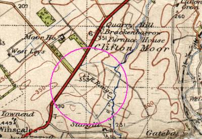 1921 OS map of the rifle range.