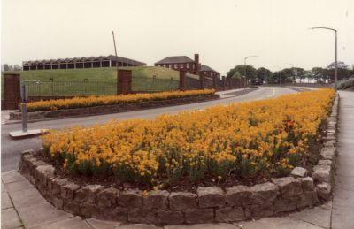 Looking up Newlands Lane from High Street.