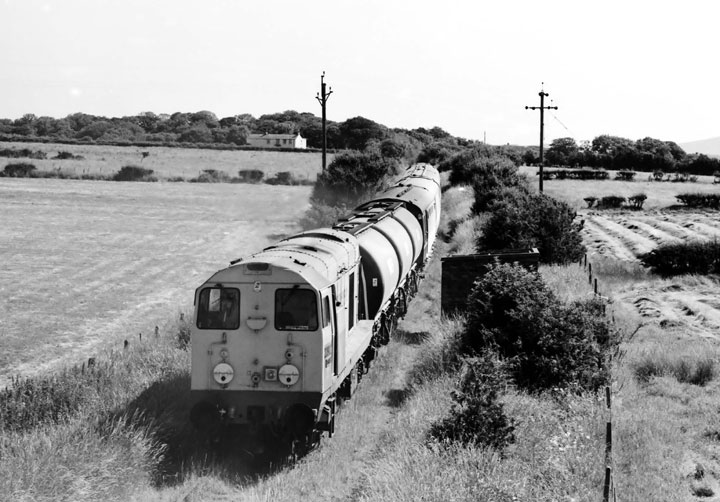 Schering Ltd weedkiller train at the bridge west of Camerton.