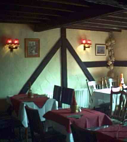 View of the dining area