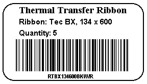 bar code label