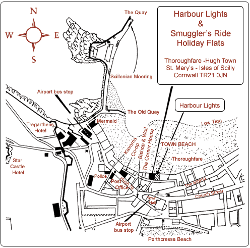 Hughtown Map