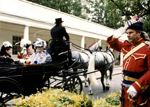 At the VMS celebration of the Centenary of Queen Victoria's Jubillee. Chatham Historic Dockyard, 1997.