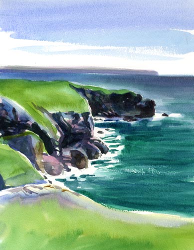 view from Treburrick toward Newquay