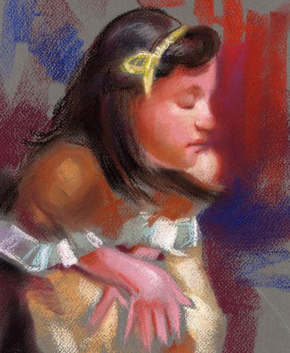girl pastel